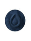 Vegan Suede Teardrop Hat - Navy