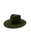 Emery Merino Wool Teardrop Rancher Hat - Forest Green