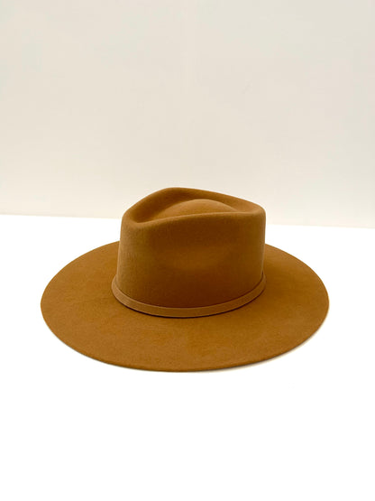 PREORDER Emery Merino Wool Teardrop Rancher Hat - Caramel