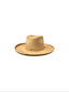 Vegan Suede Diamond Hat - Pencil Brim - Cappuccino