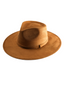 Vegan Suede Teardrop Hat- Caramel