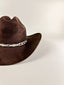 Texana Vegan Suede Cowboy Hat- Chocolate