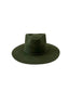 Emery Merino Wool Teardrop Rancher Hat - Forest Green