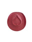 Vegan Suede Heart Shaped Cowboy Hat- Coral