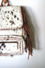 Sedona Cowhide Fringe Backpack - Ivory + Camel