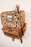 Dakota Leopard Concho Cowhide Leather Backpack