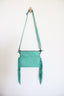 Lainey Tooled Leather Crossbody Bag - Turquoise