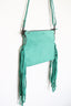 Lainey Tooled Leather Crossbody Bag - Turquoise