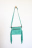 Lainey Tooled Leather Crossbody Bag - Turquoise