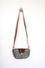 Savannah Beaded Cowhide Crossbody Bag - Brown