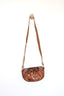 Savannah Beaded Cowhide Crossbody Bag - Brown