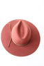 The Beverly Rancher Hat - Wool Felt - Brick