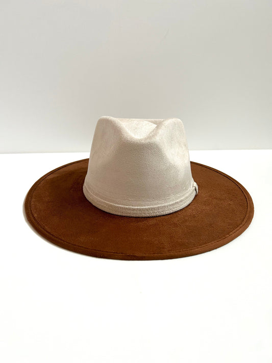 Izzy Rancher Hat - Two Tone - Caramel + Ivory
