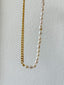 Mila + Stevie Pearl Cuban Chain Necklace