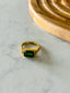 Emerald Ring 18k Gold Plated