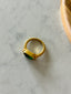 Emerald Ring 18k Gold Plated