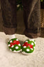 Santa Baby Polka Dot Cozy Slippers