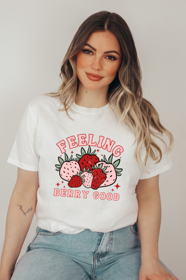 Feeling Berry Good Strawberries Tee