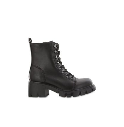 Mila Mia Black Combat Boots